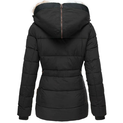 Veste Hiver Femme avec Capuche en Fausse Fourrure – Élégance, Chaleur et Confort pour la Saison Froide Manteaux d'hiver pour femmes Electro Paris