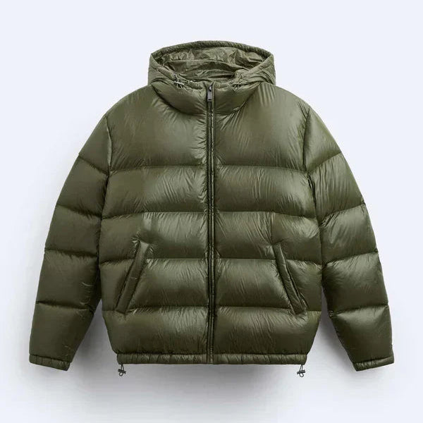Veste Puffer Imperméable en Coton pour Homme – Chaleur, Confort et Style Contemporain Vestes Electro Paris Vert S