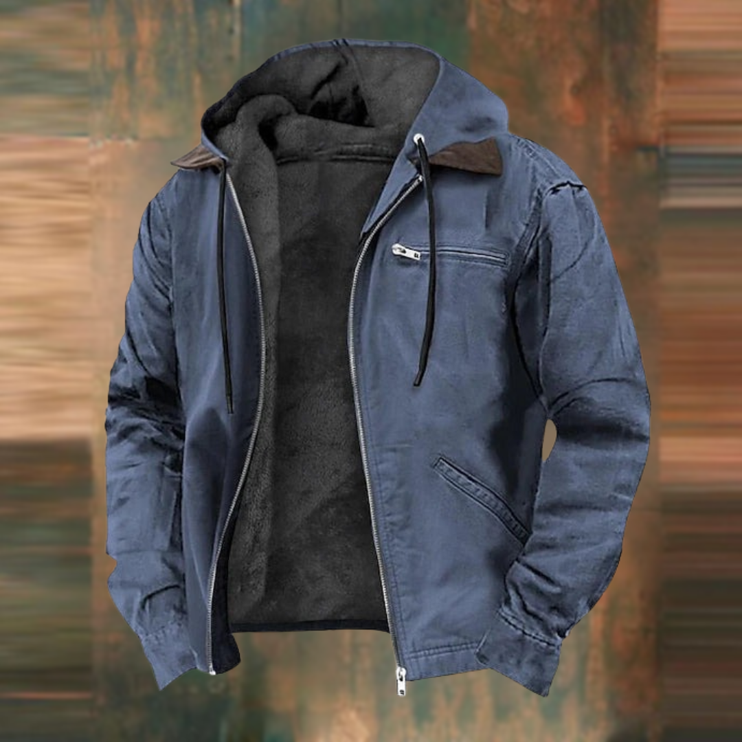 Veste en Cuir Homme à Capuche Élégante – Confort Supérieur et Style Moderne pour Toutes Occasions Vêtements en cuir pour femmes Electro Paris Bleu S