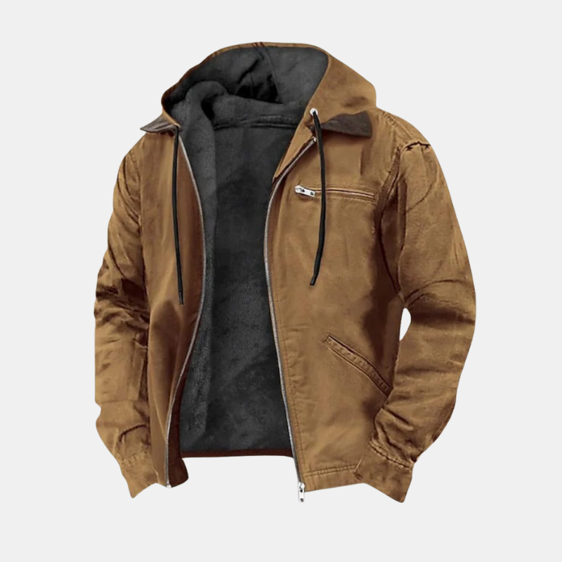 Veste en Cuir Homme à Capuche Élégante – Confort Supérieur et Style Moderne pour Toutes Occasions Vêtements en cuir pour femmes Electro Paris Marron S