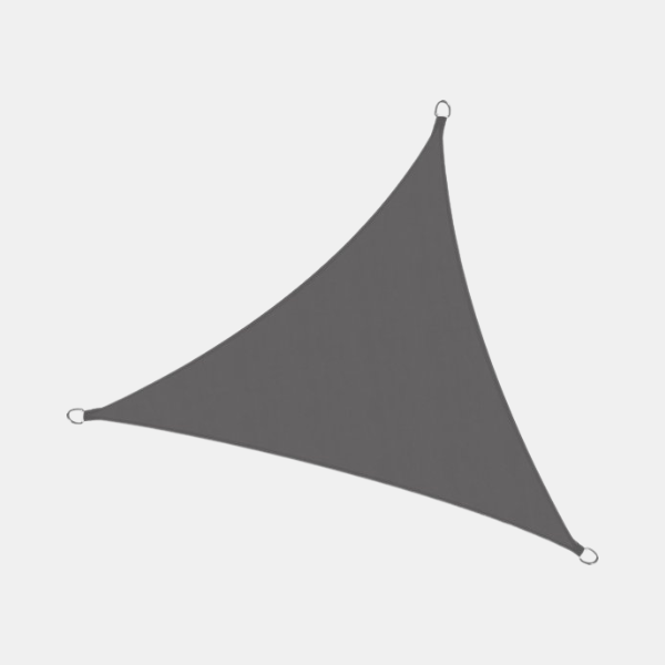 Voile d'Ombrage Anti-UV, Résistante à l'Eau pour un Confort au Jardin et Terrasse Parapluies de patio et ombrelles Electro Paris Gris 2x2x2m - Triangle Sans kit de montage