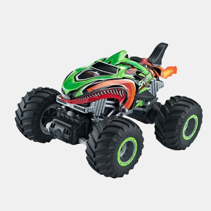Voiture Télécommandée 4x4 Tout-Terrain – Monster Truck de Drift Haute Performance au Design Requin Electro Paris Vert