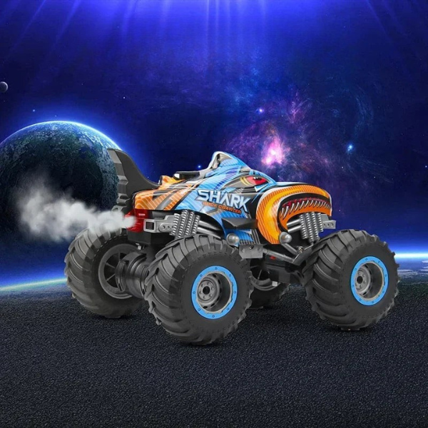 Voiture Télécommandée 4x4 Tout-Terrain – Monster Truck de Drift Haute Performance au Design Requin Electro Paris