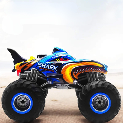 Voiture Télécommandée 4x4 Tout-Terrain – Monster Truck de Drift Haute Performance au Design Requin Electro Paris