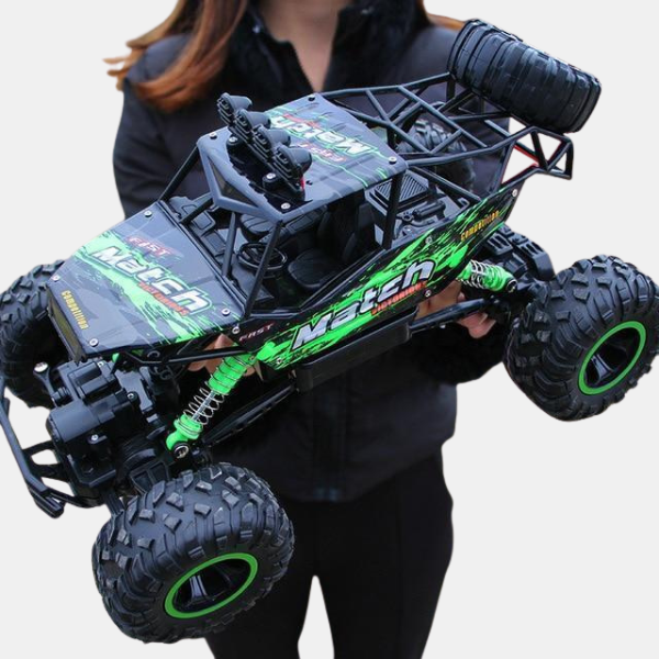 Voiture Télécommandée Tout-Terrain 4x4 – Monster Truck Crawler Remote Control Car 4x4 Rock Crawler Monster Truck Electro Paris Vert