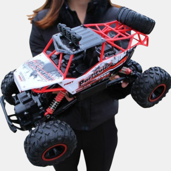 Voiture Télécommandée Tout-Terrain 4x4 – Monster Truck Crawler Remote Control Car 4x4 Rock Crawler Monster Truck Electro Paris Rouge