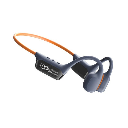 Casque Audio Étanche À Conduction Osseuse Avec Bluetooth 5.4 Et Lecteur MP3 Intégré (32 Go) Earbuds Electro Paris Orange Bleu