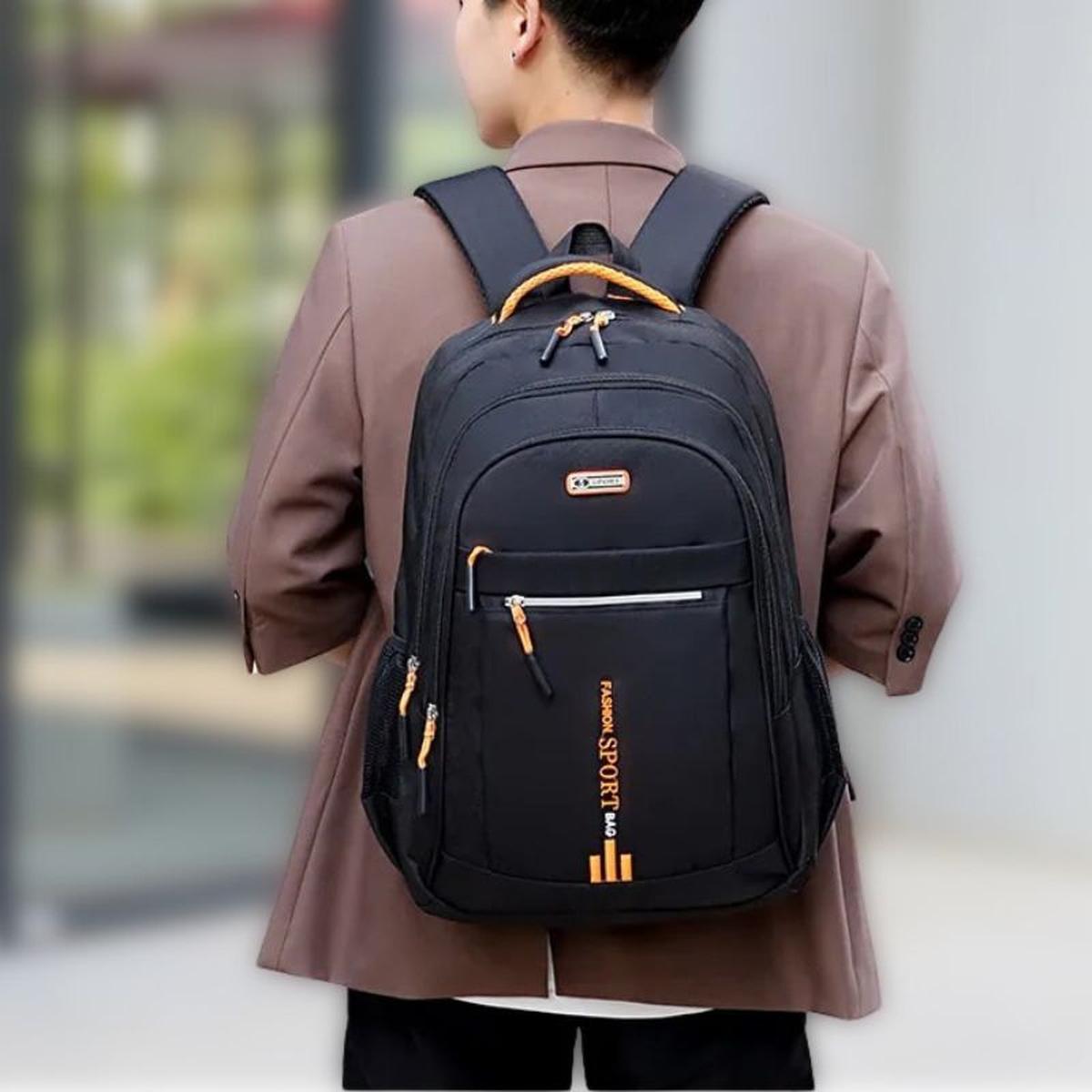 Sac À Dos Imperméable En Tissu Oxford Pour Homme Au Design Ergonomique Black Friday Deal Backpack men Electro Paris