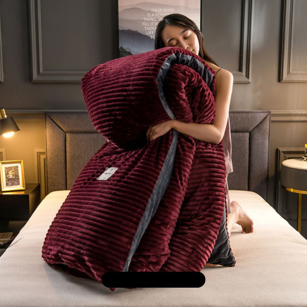 Parure de Lit Plush Ultra-Douce avec Housse de Couette – Confort et Chaleur Bedsheet Electro Paris