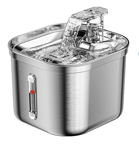 Fontaine À Eau En Acier Inoxydable Pour Chat Avec Filtration À 5 Niveaux Water fountain Electro Paris