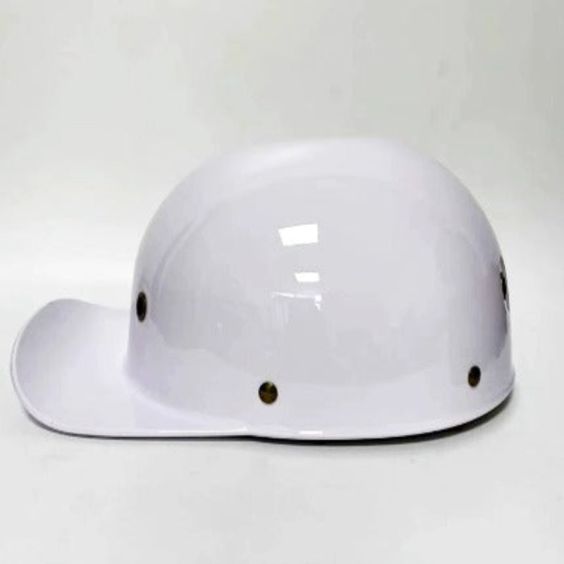 Casque De Moto Stylé Et Certifié DOT & ECE – Protection Légère En ABS Cyber Monday Offer Motorcycle Helmets Electro Paris Blanc M - 55-56 cm