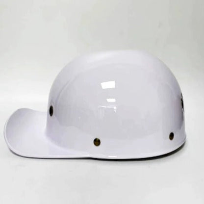 Casque De Moto Stylé Et Certifié DOT & ECE – Protection Légère En ABS Cyber Monday Offer Motorcycle Helmets Electro Paris Blanc M - 55-56 cm