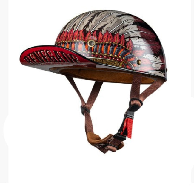 Casque De Moto Stylé Et Certifié DOT & ECE – Protection Légère En ABS Cyber Monday Offer Motorcycle Helmets Electro Paris Plume Noire M - 55-56 cm