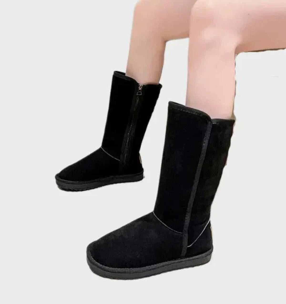 Bottes En Daim Imperméables Avec Doublure En Laine De Mouton Black Friday Deal Boots women Electro Paris