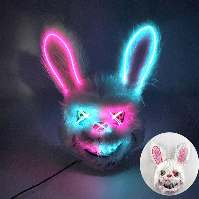 Masque LED Lumineux d'horreur – Visage Effrayant qui s'illumine pour Halloween Toys & Games Electro Paris