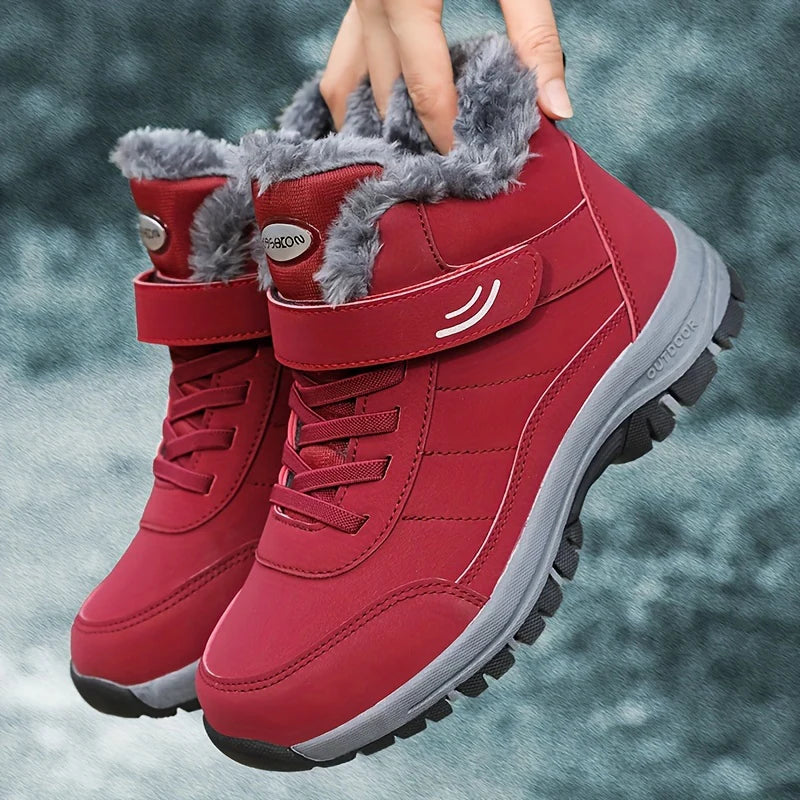 Chaussure d’hiver Imperméable et Antidérapante – Confort Thermique et Protection Totale Appareils photo Electro Paris Rouge 40