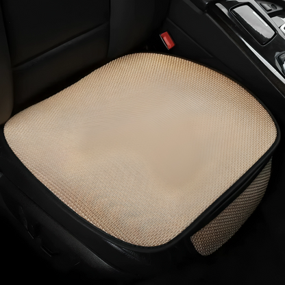 Coussin de Siège Auto Ergonomique – Design Respirant et Anti-Douleur Car Accessories Electro Paris Beige 1 pièce - Coussin carré (siège avant)