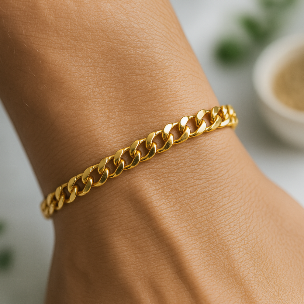 Bracelet à maillons – Bracelet en acier inoxydable pour hommes et femmes avec ajustement réglable Jewelry Bracelet Chain Electro Paris