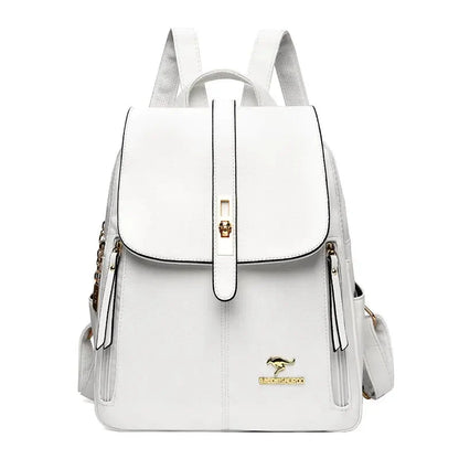 Sac à Dos Aurora En Cuir – Élégance Et Fonctionnalité Au Quotidien Women's bag Electro Paris Blanc