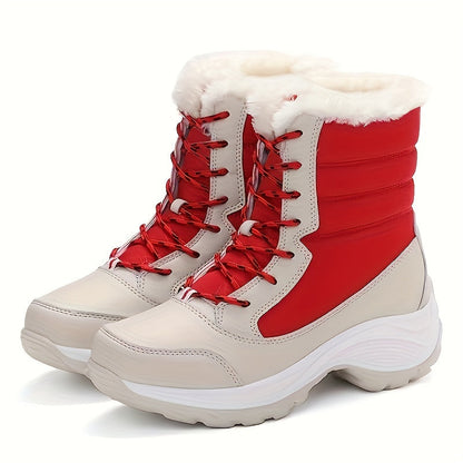 Bottes D’Hiver Avec Pelsfôr Pour Femmes Vanntette Et Sklisikre Pour Confort Et Sécurité Women Shoes Electro Paris Rouge 33