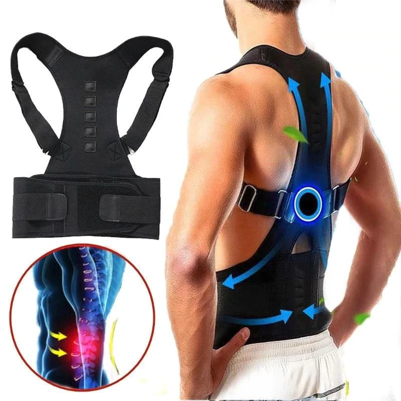 Correcteur De Posture Magnétique Pour Soutien Du Dos Et Amélioration De La Posture Back brace Electro Paris