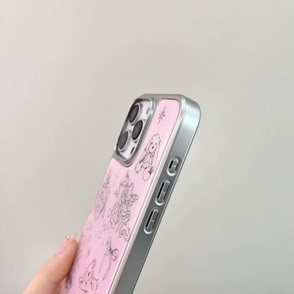 Coque iPhone Adorable Lapin Rose avec Ailes d’Ange iPhone case Electro Paris