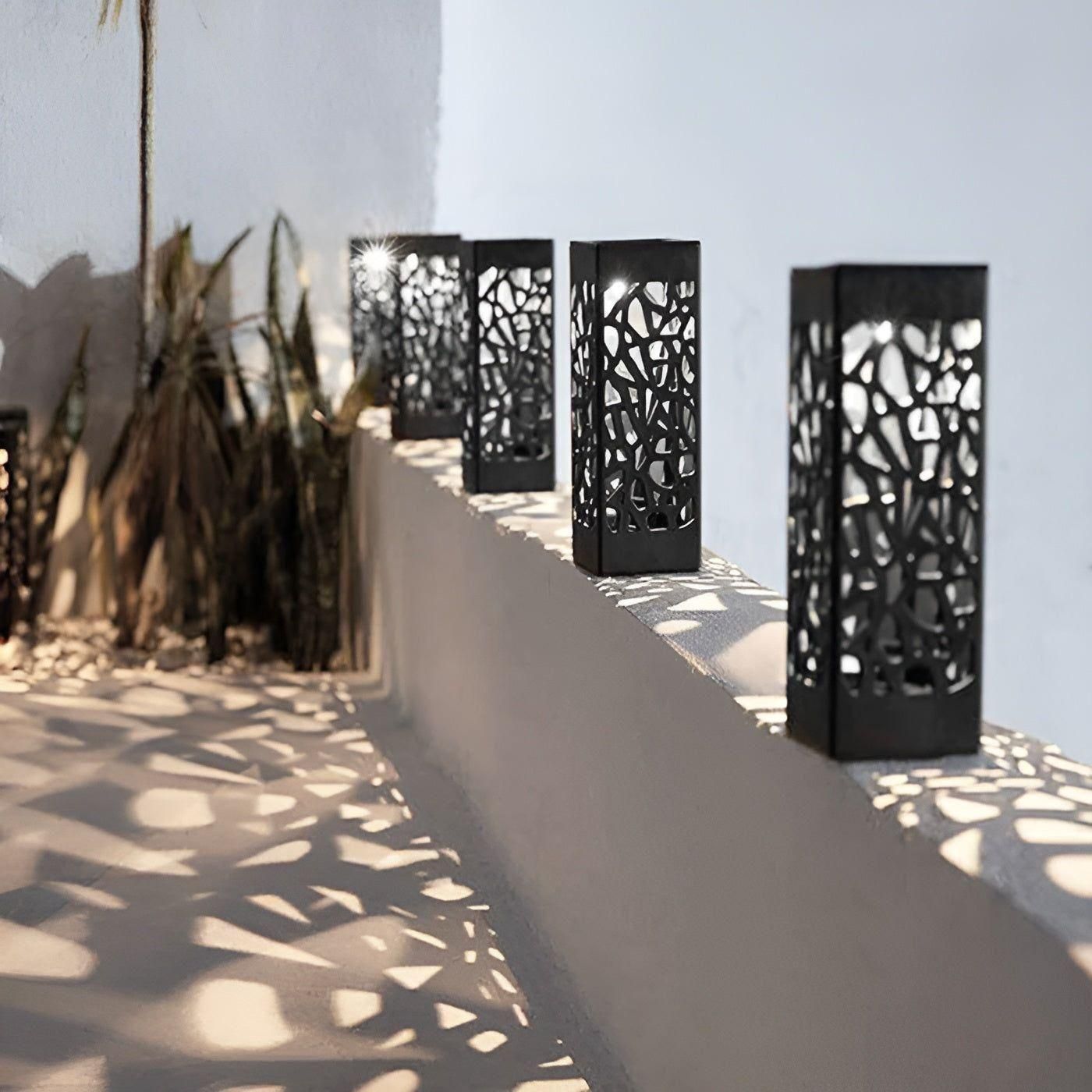 Lampe Solaire LED Étanche Avec Éclairage Décoratif Pour Jardin Et Extérieur Garden light Electro Paris Blanc