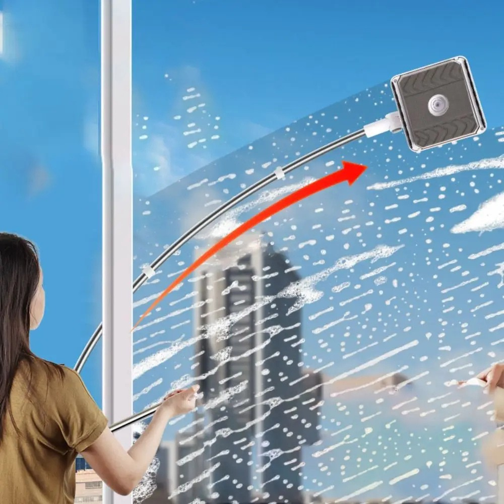 Nettoyeur De Vitres Télescopique 3-en-1 Pour Fenêtres Hautes Et Surfaces Difficiles À Atteindre House cleaning tool Electro Paris