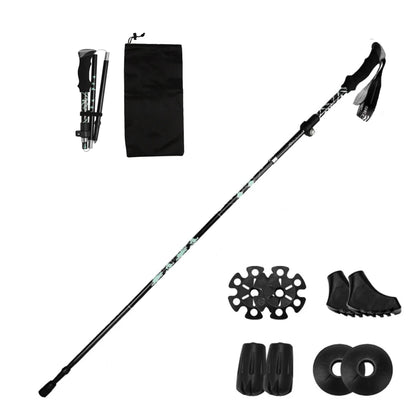 Bâton De Randonnée Rétractable Automatique Premium Pour Aventures Et Sécurité Sur Tous Les Sentiers Walking stick Electro Paris