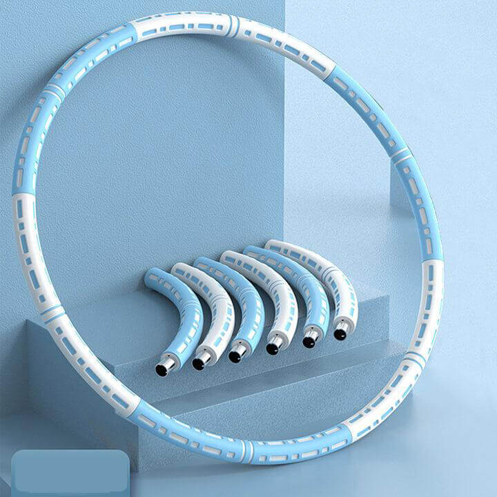 Cercle Métallique Fitness pour Exercices à Domicile hula Electro Paris Bleu