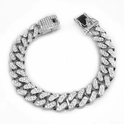 Collier de Chien Doré – Accessoire de Luxe avec Diamants en Zircone Étincelants Dog Gold Chain Collar Electro Paris