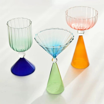 Verres à Cocktail Colorés Vibrants – Vaisselle Festive et Amusante Glass Electro Paris