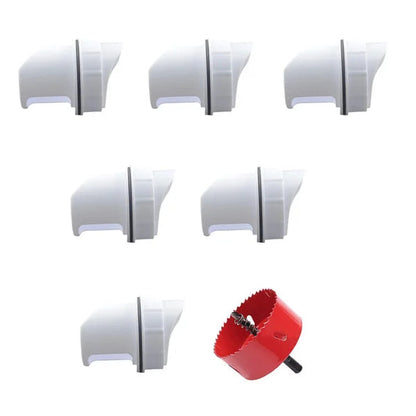 Mangeoire pour Poulets DIY Robuste Et Polyvalente Pour Volaille Et Petits Animaux Chicken feeder Electro Paris 6 buses d'alimentation + 1 ouvre-trou