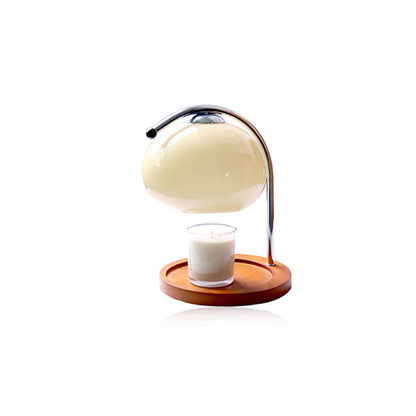 Lampe Chauffante En Verre Style Rétro Pour Ambiance Chaleureuse Et Parfum Subtil Candle Warmer Electro Paris Jaune clair