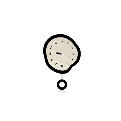 Horloge Murale Pendule Silencieuse Avec Design Abstrait Déformé Pour Intérieurs Modernes Wall Clocks Electro Paris