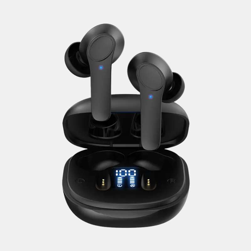 Écouteurs Bluetooth Intelligents avec Traduction Instantanée et IA – Autonomie 12h et Confort Ergonomique Casque audio Electro Paris Noir