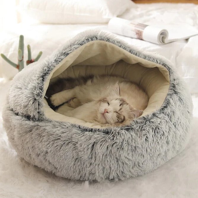 Lit Pour Chien – Lit Apaisant Cozy Nest pour Chiens et Chats Réduit Le Stress Calming Nest Dog & Cat Bed Electro Paris