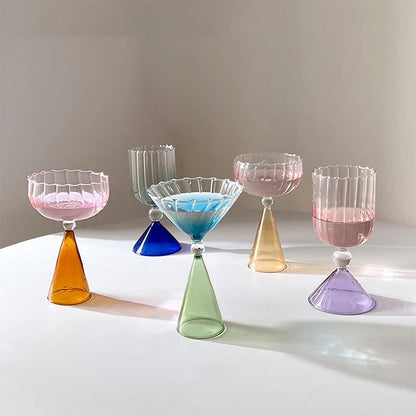 Verres à Cocktail Colorés Vibrants – Vaisselle Festive et Amusante Glass Electro Paris