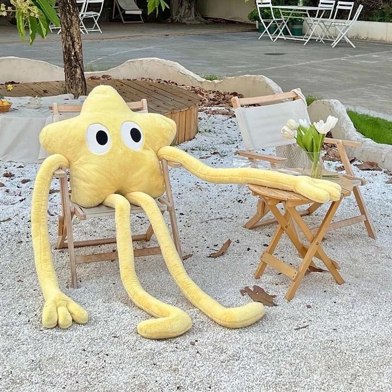 Coussin Peluche Géant en Forme d’Étoile – Confort Décoratif Doux Pillow Electro Paris