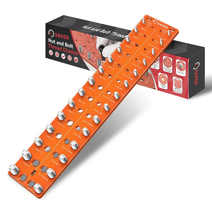 Outil de Mesure – Vérificateur de Filetage pour Écrous et Boulons Précis Jauges de filetage Electro Paris