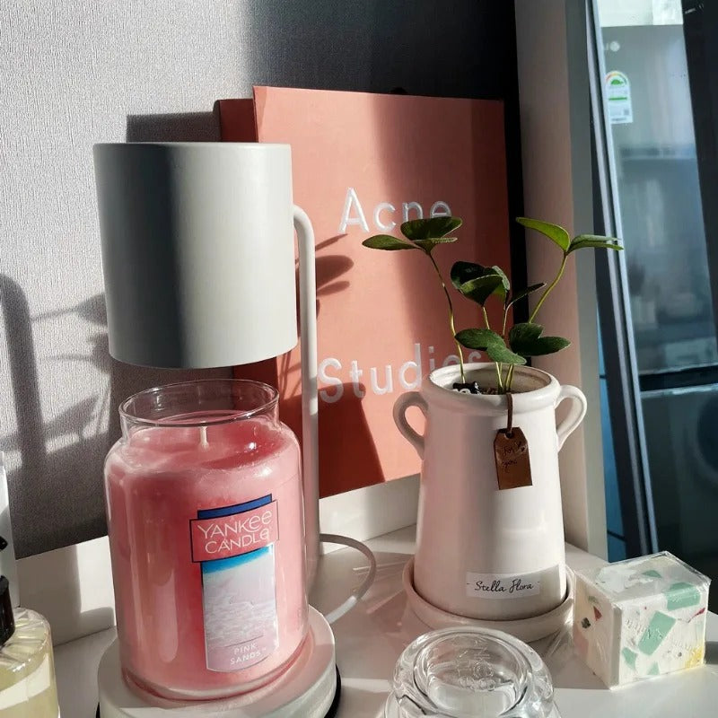 Lampe Chauffe-Bougie Élégante En Verre – Lumière Ambiante Et Chaleur Douce lampe de table Electro Paris