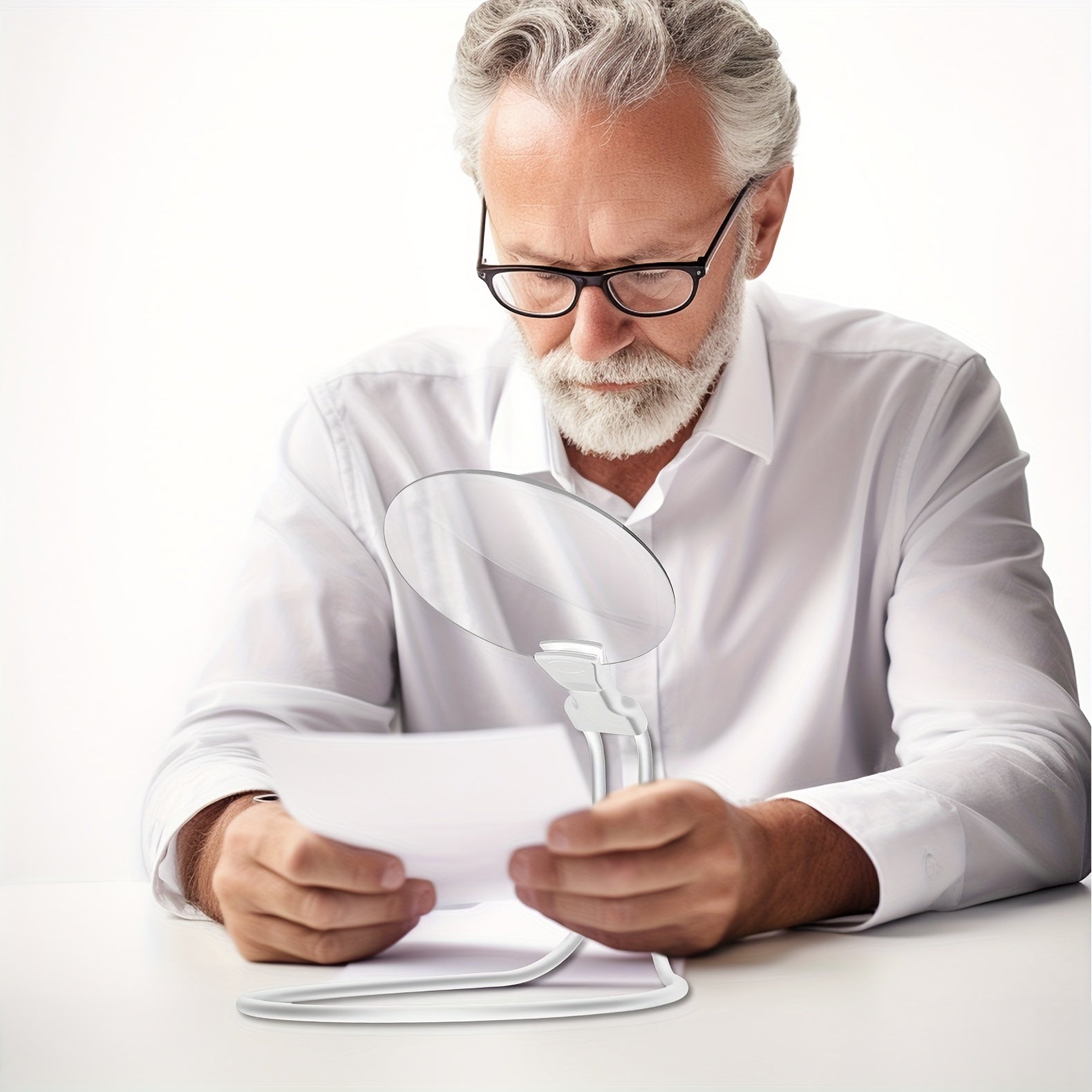 Loupe 5X Hands-Free Pro – Grossissement Ajustable pour Lecture, Couture, Artisanat et Inspection pour Seniors et Personnes Malvoyantes Magnifier Electro Paris