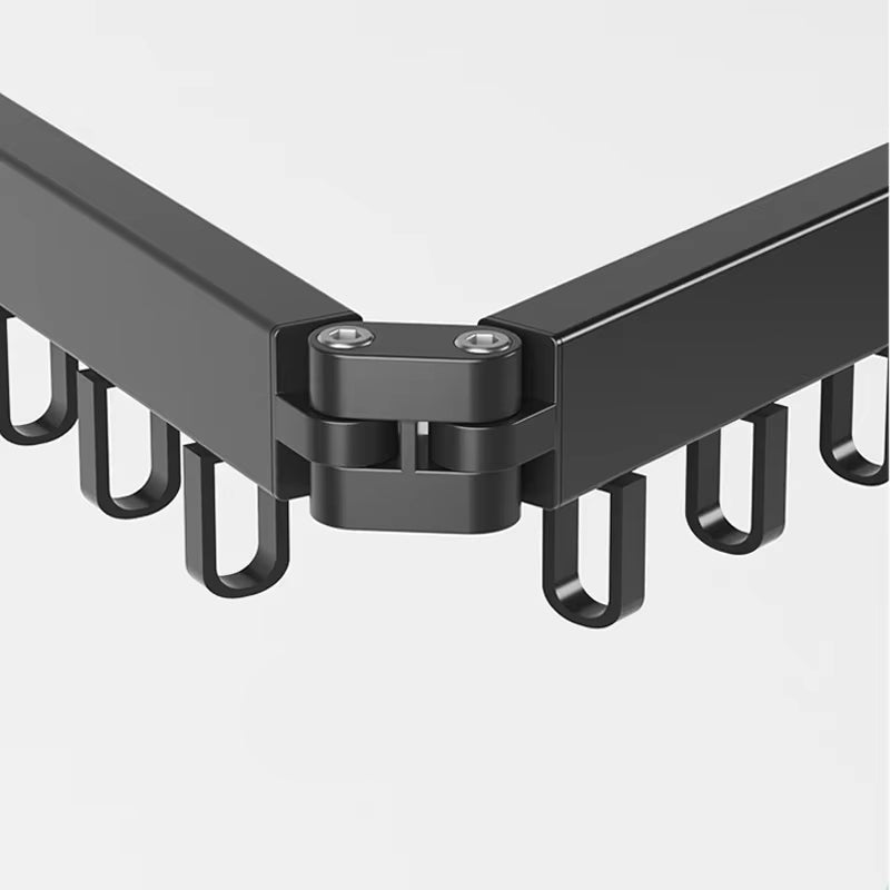 Sèche-Linge Mural Rétractable, Pratique et Esthétique, Installation Sans Perçage - 60 cm, Blanc Rangement et organisation murale Electro Paris