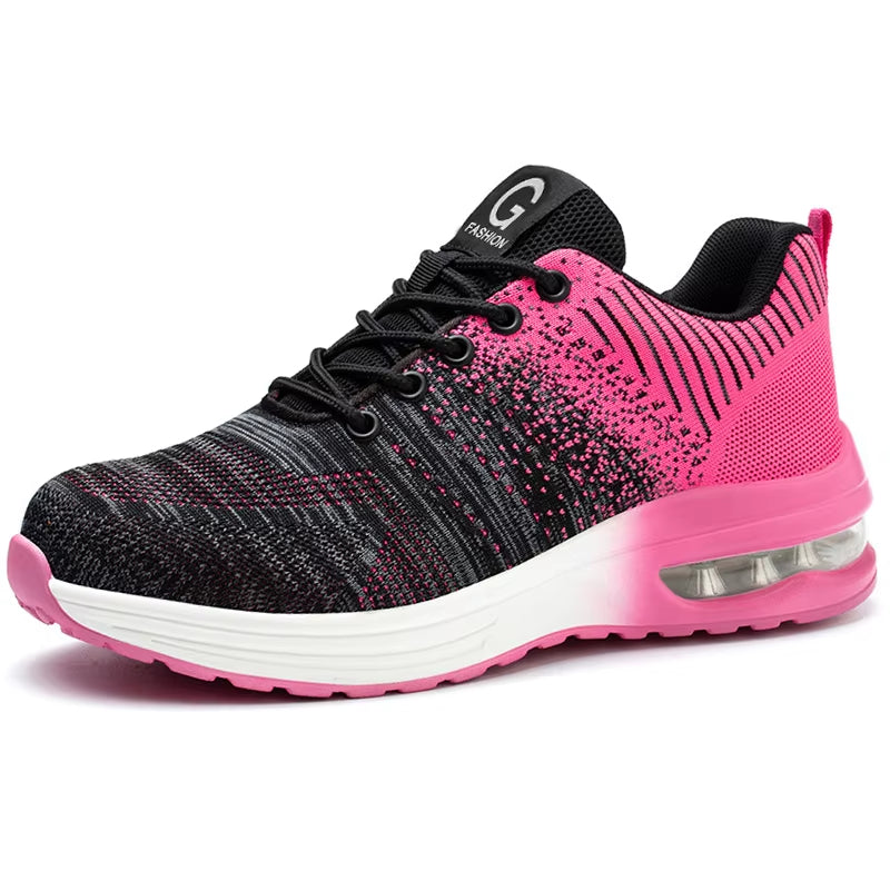 Chaussures de travail Ergonomiques Homme et Femme - Confort Optimal au Travail Chaussures de sécurité Electro Paris Rose 35