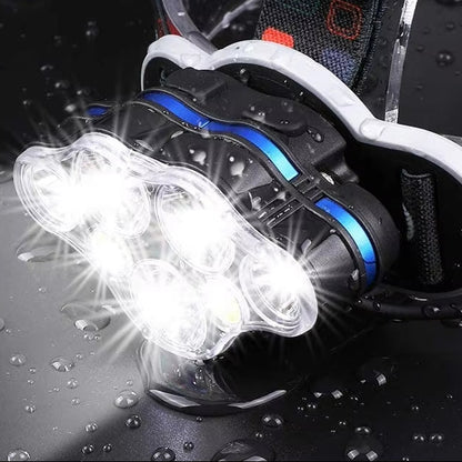 Lampe Frontale Rechargeable Ochter 18000 Lumens – 8 Modes de Lumière, Étanche, USB, Lumières Rouges et Blanches Pour Randonnée, Camping et Course Headlight Electro Paris