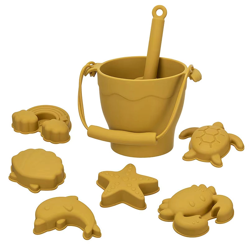 Ensemble de Plage en Silicone – Kit de Jouets de Plage Écologique pour Enfants Lampes de table Electro Paris Jaune