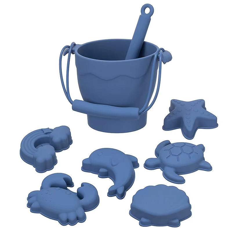 Ensemble de Plage en Silicone – Kit de Jouets de Plage Écologique pour Enfants Lampes de table Electro Paris Bleu