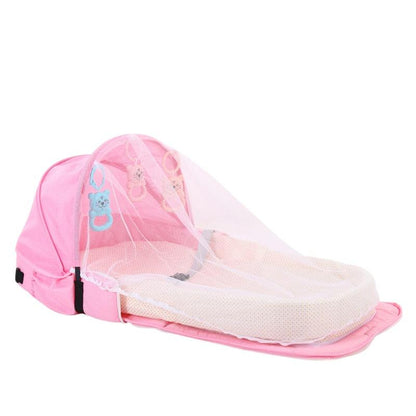 Lit de Voyage pour Bébé – Design Pliable pour une Portabilité Pratique Baby & Children Electro Paris Rose