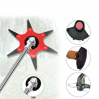 Tête De Coupe En Acier À Six Lames Pour Tondeuse Et Débroussailleuse De Jardin Garden & DIY Electro Paris