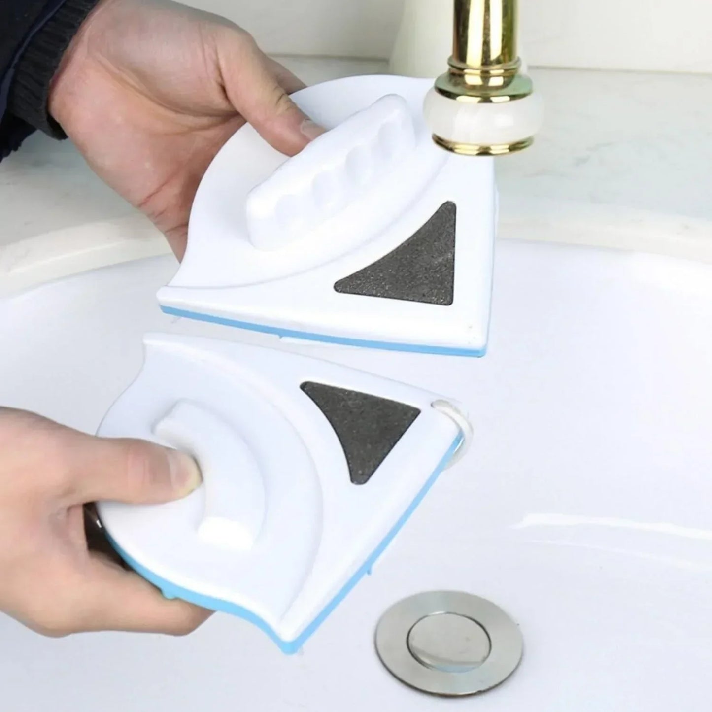 Nettoyeur De Vitres Magnétique Innovant Avec Microfibre Pour Une Nettoyage Sans Effort Home cleaning tool Electro Paris